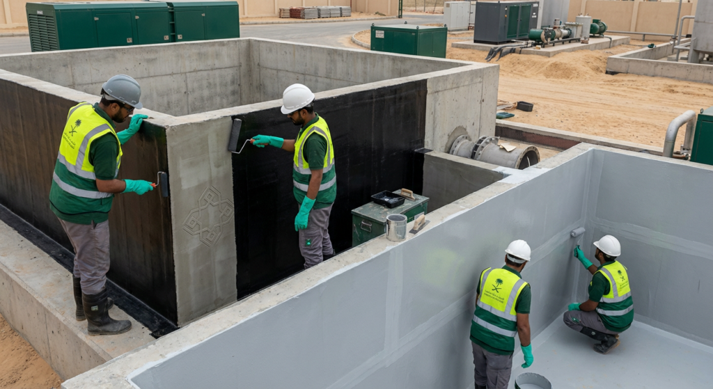 عزل خزانات المياه