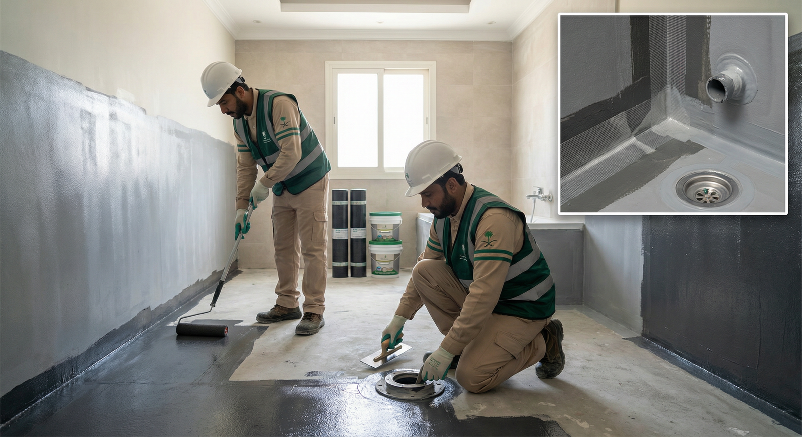 عزل دورات المياه